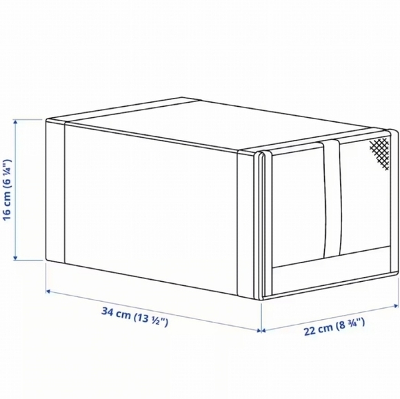 Ikea SKUBB Shoe boxes Set of 4 Dark Gray - Picture 3 of 7